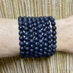 Pulseira Esfera Shungita 6mm polida
