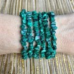 Pulseira Cascalho Malaquita