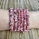 Pulseira Cascalho Rodocrosita