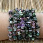 Pulseira Cascalho Turmalina Melancia