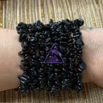 Pulseira Cascalho Turmalina Preta