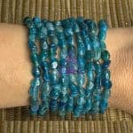 Pulseira de Apatita Azul