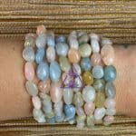Pulseira Água marinha e Morganita