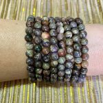 Pulseira Esfera Jaspe Floresta 6mm