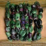 Pulseira de Zoisita com Rubi