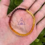 Pulseira de Âmbar Báltico degradê 5mm