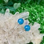 Brinco Apatita Azul prata - Imagem 2
