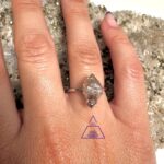 Anel Quartzo Diamante Herkimer Ajustável cod 1