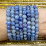 Pulseira Esfera Quartzo Azul 6mm