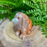 Cachorro de Cristal Calcita Laranja