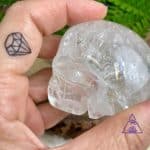 Crânio de Cristal Quartzo Branco Transparente - Imagem 2
