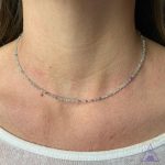 Colar Fluorita Arco-íris facetada 2mm - Imagem 2