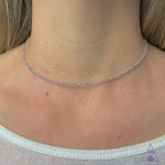 Colar Labradorita facetada 2mm - Imagem 2