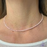 Colar Morganita facetada 3mm - Imagem 2