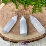 Massageador de Cristal Selenita com ponta