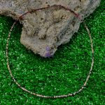 Colar Rodonita facetada 2mm