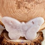 Borboleta de Cristal Ametista Rosa