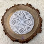 Placa Redonda Mandala Torus Yantra Selenita