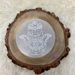 Placa Redonda Hamsa de Selenita