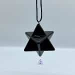 Pingente Shungita Preta Merkabah - Imagem 3