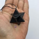 Pingente Shungita Preta Merkabah