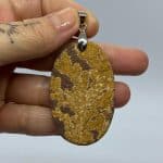 Pingente Dendrita Psilomelana cabochão 2