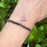 Pulseira Facetada Safira Preta 4mm