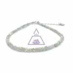 Pulseira Diamante Branco Bruto prata 925 - Imagem 2