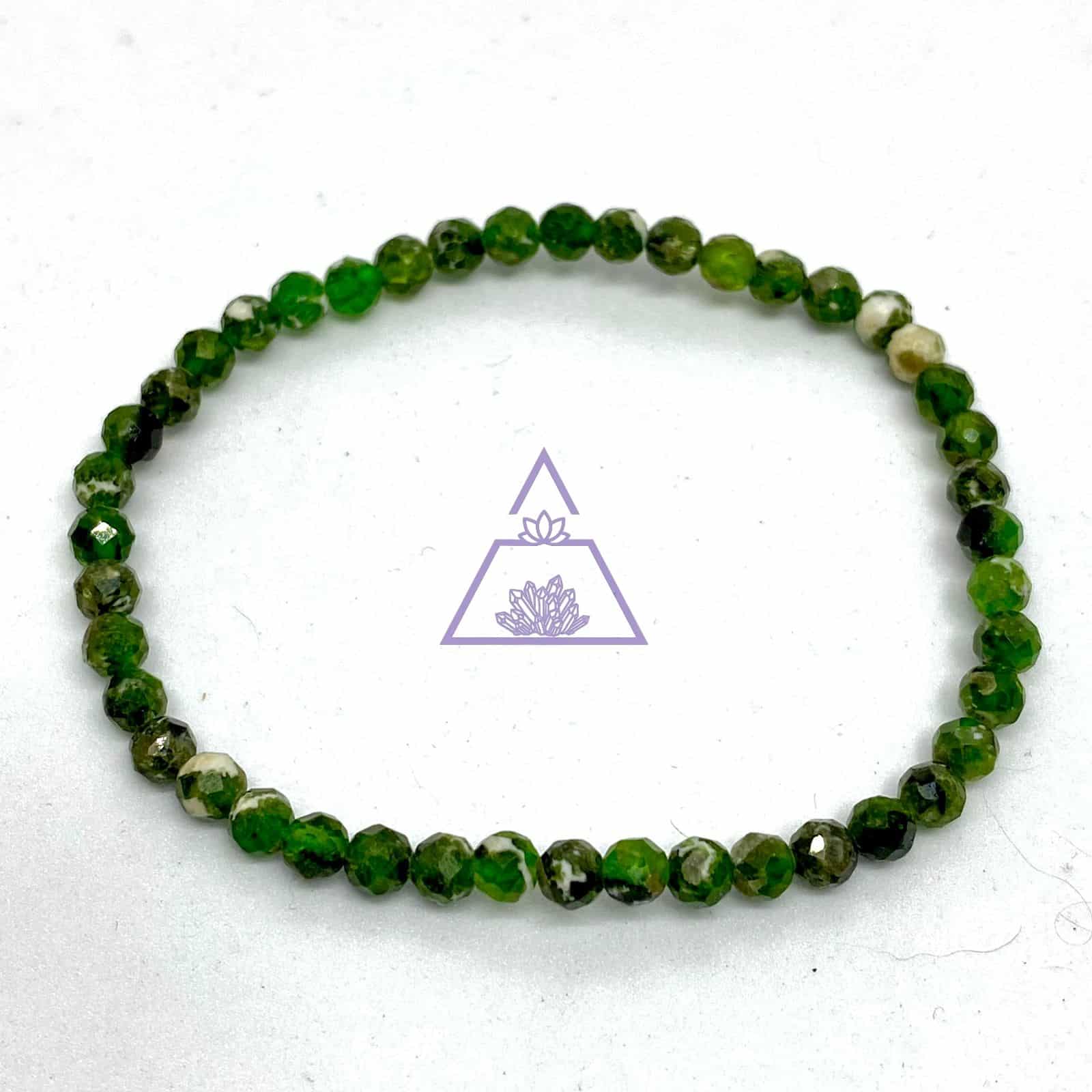 diopsidio Pulseira Facetada Diopsídio 4mm - Imagem 1