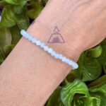 Pulseira Facetada Água Marinha 4mm