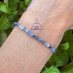 Pulseira Facetada Água Marinha 3mm