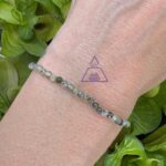 Pulseira Facetada Prenita com Epidoto 3mm