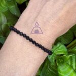 Pulseira Facetada Turmalina Preta 4mm