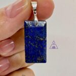 Pingente Lápis Lazuli prata 925 - cod 1
