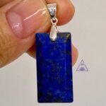 Pingente Lápis Lazuli prata 925 - cod 3
