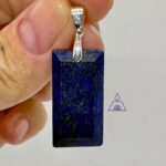 Pingente Lápis Lazuli prata 925 - cod 4