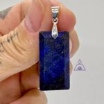 Pingente Lápis Lazuli prata 925 - cod 5