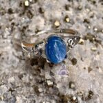 Anel Cianita Azul Banho de Prata - Imagem 3