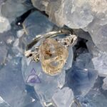 Anel Quartzo Diamante Herkimer Ajustável cod 5 - Imagem 2