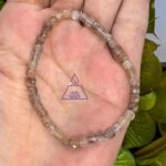 Pulseira Facetada Cubo Pedra do Sol Mix 4mm