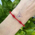 Pulseira Cabala Vermelha 7 nós