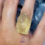Anel Tectito Ouro da Líbia Ajustável Prata 925 cod 2